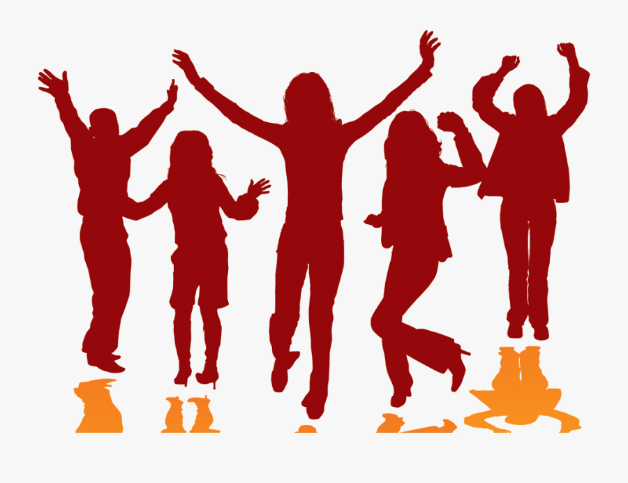 People Dancing Silhouette Png - Am Feeling So Good Today, Transparent Clipart