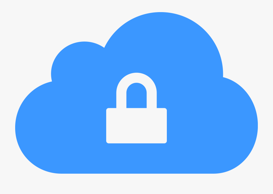 A Image Of A Lock And A Cloud - Cloud Technology Clipart, Transparent Clipart