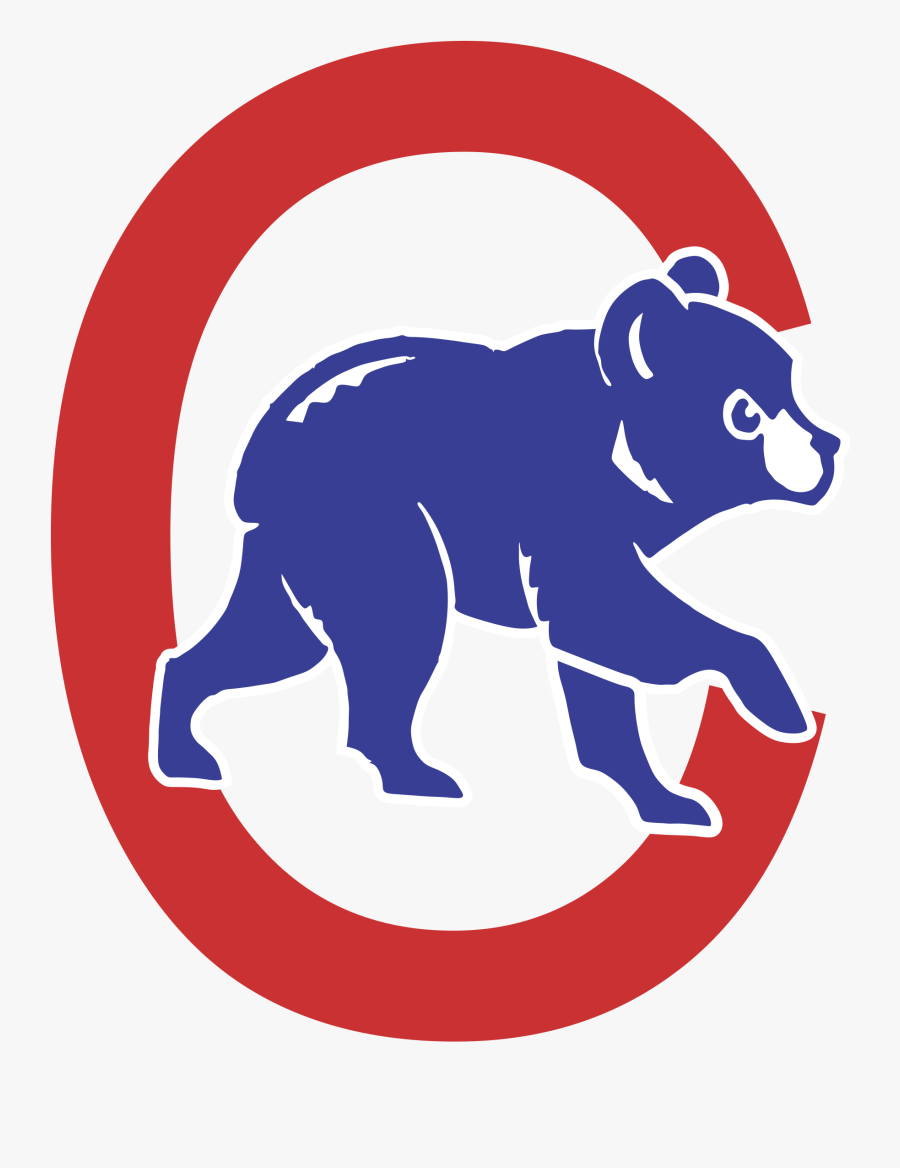 Chicago Cubs Mlb World Series Go, Cubs, Go Wrigley - Chicago Cubs Black And White Logo, Transparent Clipart