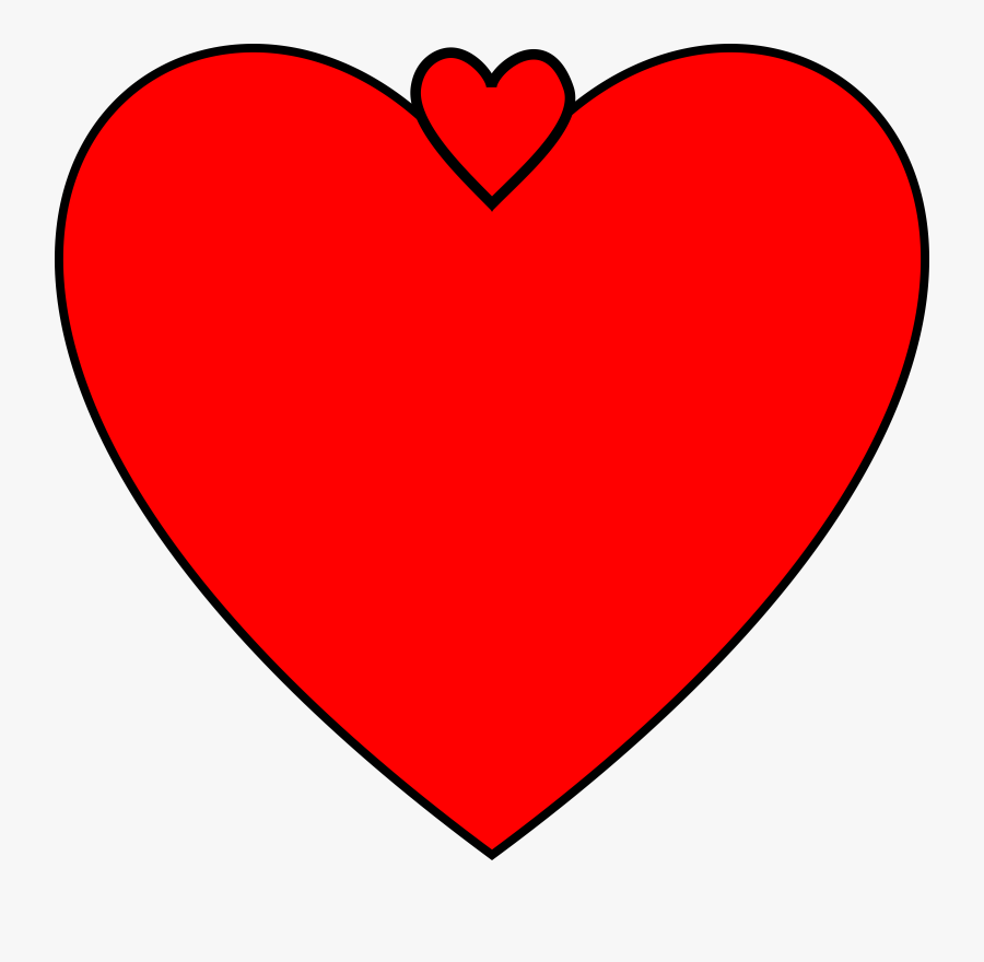 Double Heart V - Red Heart Png Icon, Transparent Clipart