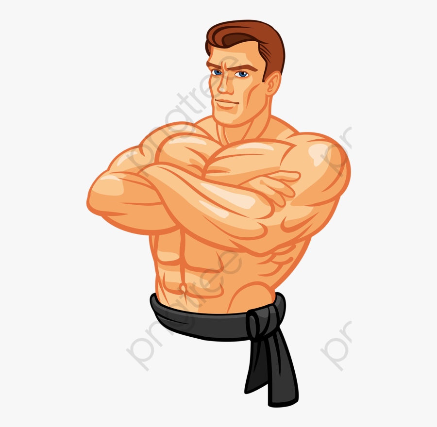 Muscle Man Clipart - Dibujos De Hombres Musculoso, Transparent Clipart