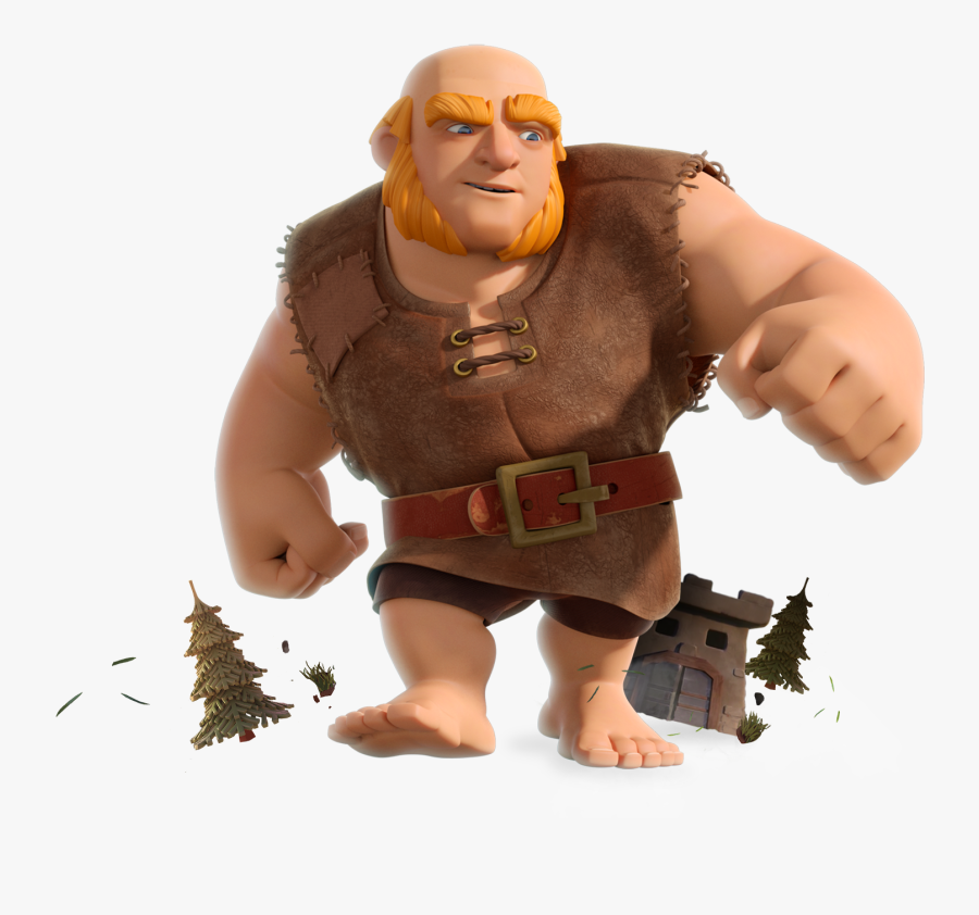 Giant Clipart Clash Clans - Clash Royale Giant Png, Transparent Clipart