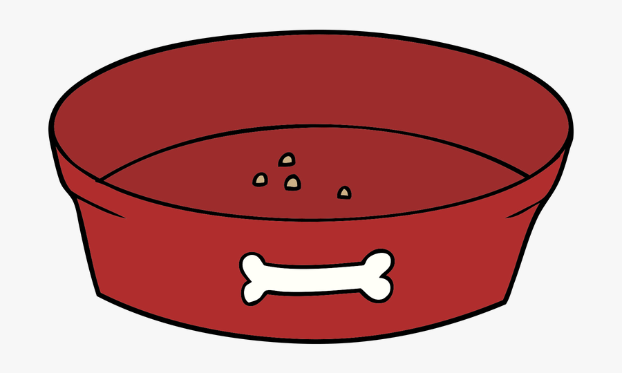 Dog Food Bowl - Cartoon Dog Bowl Png, Transparent Clipart