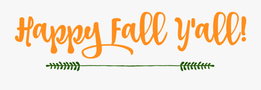 Clip Art Transparent Huge Freebie - Printable Happy Fall Yall, Transparent Clipart