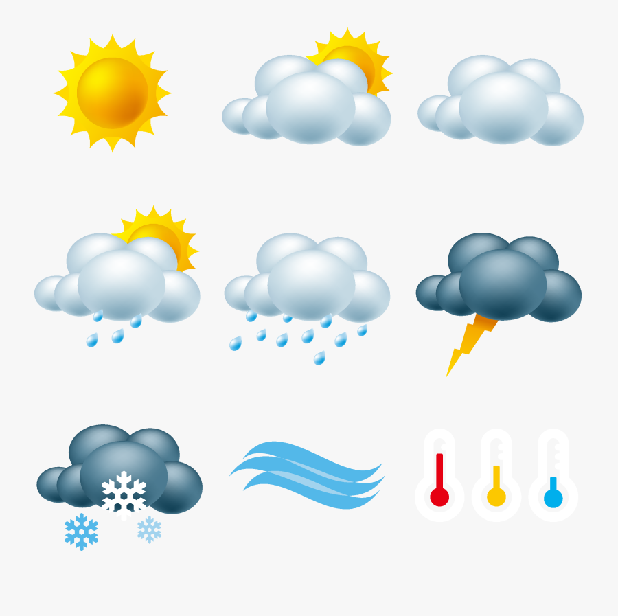 Transparent Background Weather Icons Png, Transparent Clipart