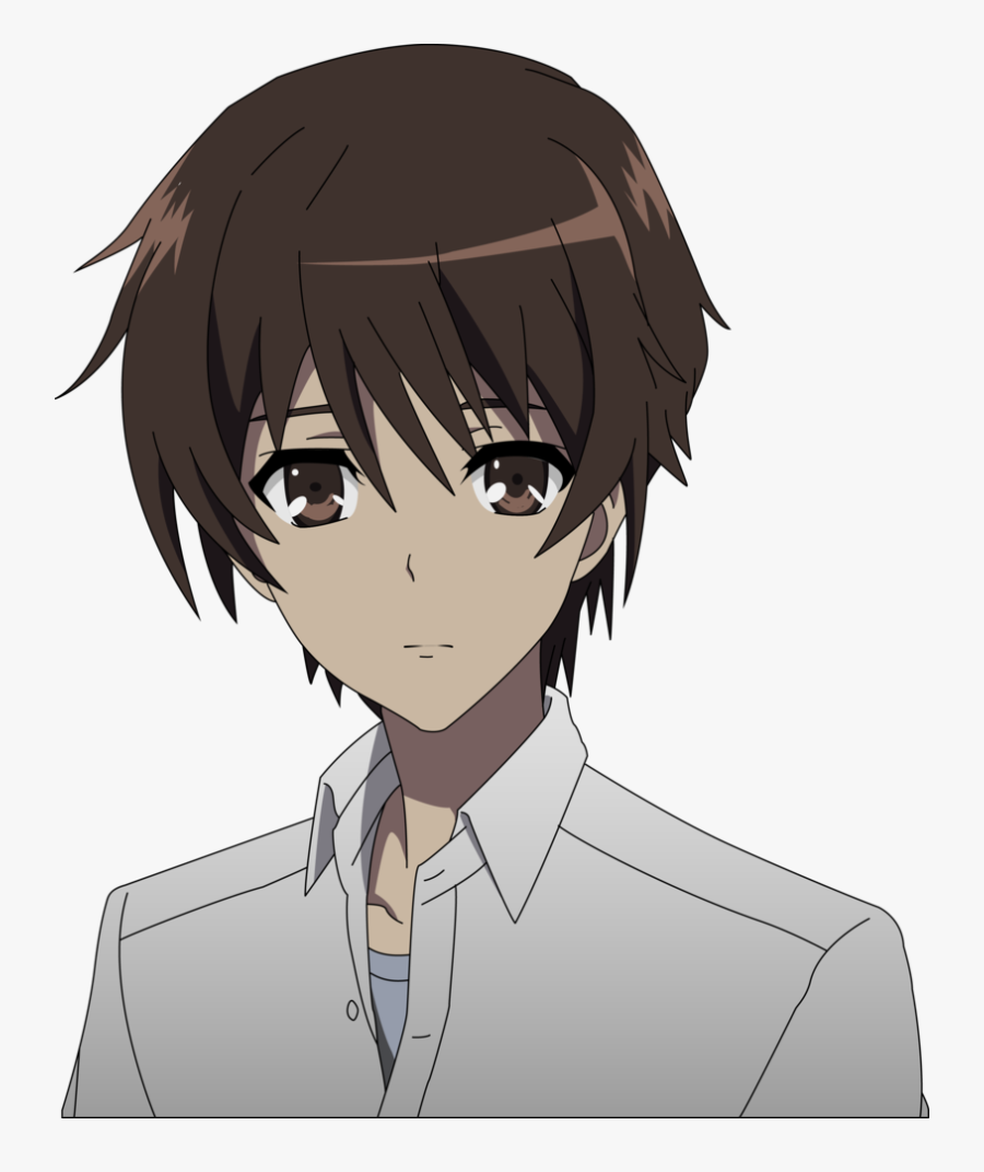Animated Sad Boy Png Image - Anime Boy With Brown Hair And Brown Eyes, Transparent Clipart