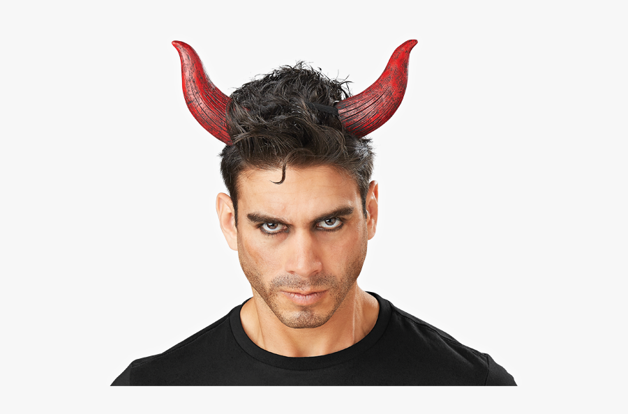 Satan Horns Png - Man With Devil Horns, Transparent Clipart