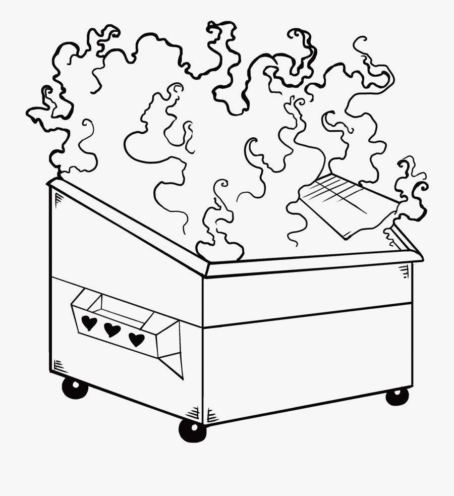 Transparent Take Out Trash Clipart - Dumpster Fire Clipart, Transparent Clipart