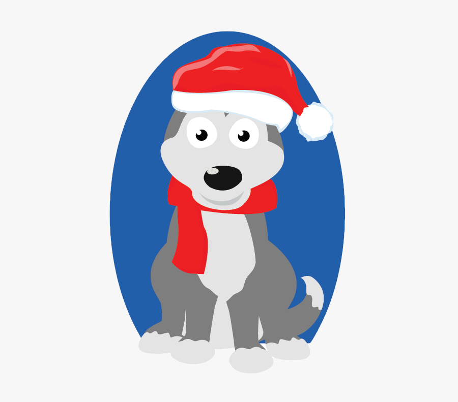 Christmas Siberian Husky - Husky Christmas Png, Transparent Clipart