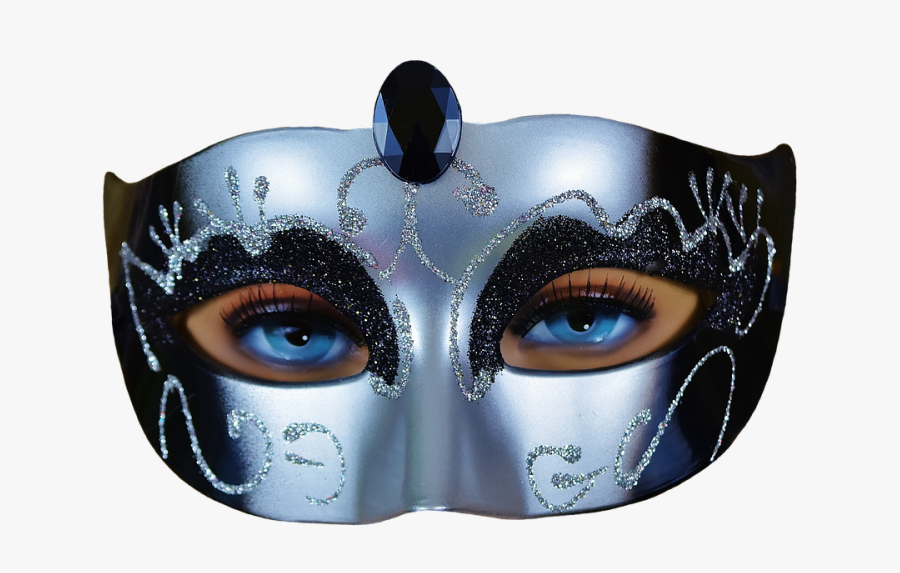Pin Masquerade Masks Clip Art Transparent - Carnival Blue Png, Transparent Clipart
