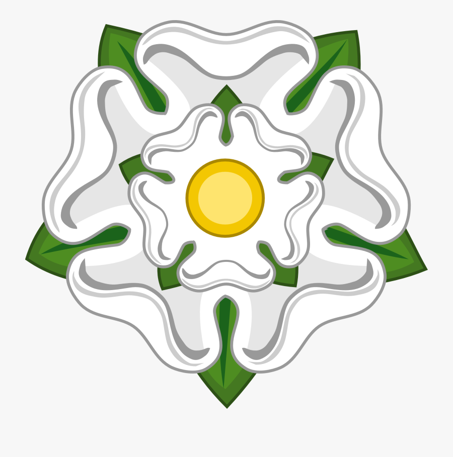 White Rose Clip Art - 1st August Yorkshire Day, Transparent Clipart