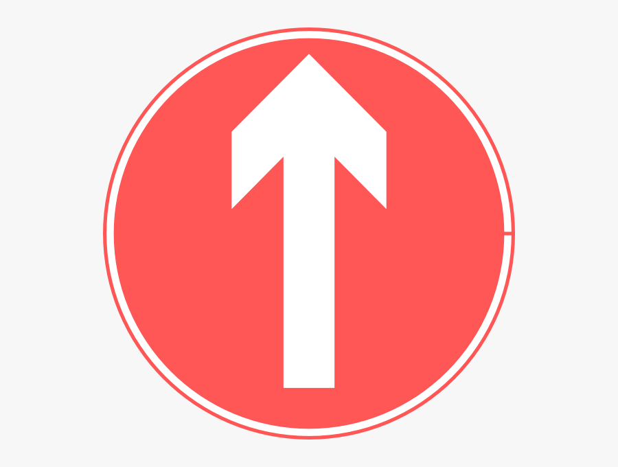 Ahead Only Road Sign, Transparent Clipart