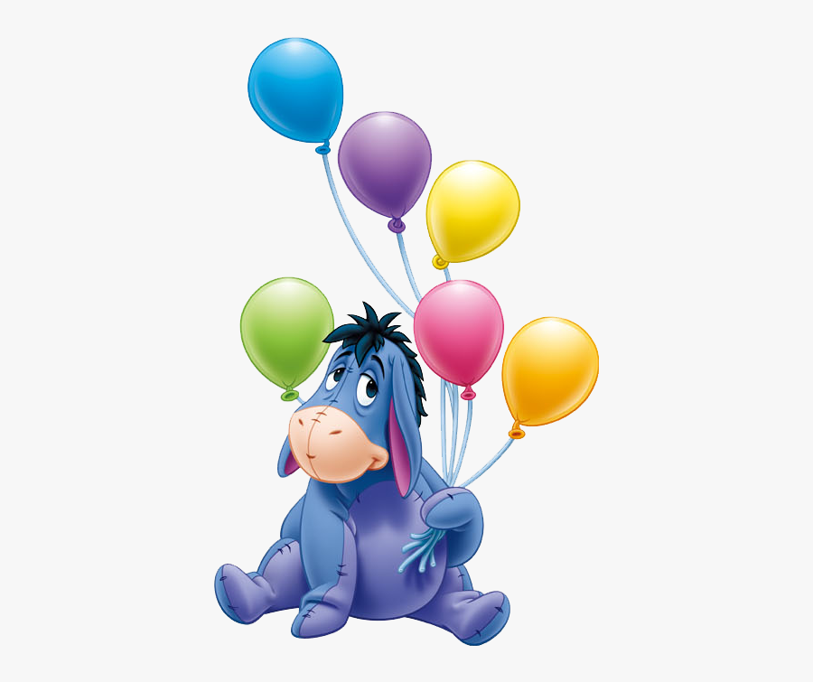 Eeyore Cliparts - Happy Birthday With Eeyore, Transparent Clipart