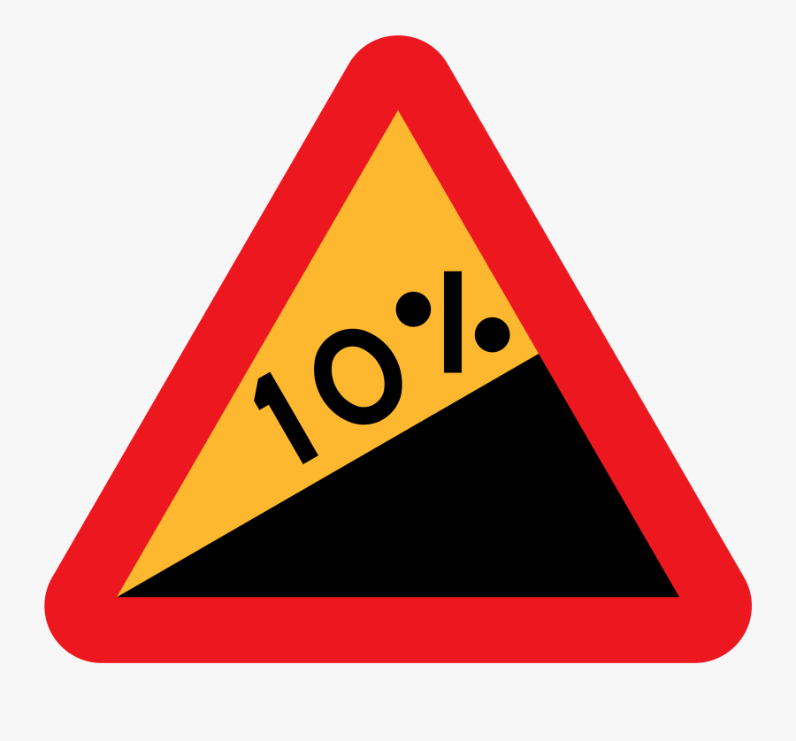 10% Upward Gradient Roadsign Clip Arts , Free Transparent Clipart ...