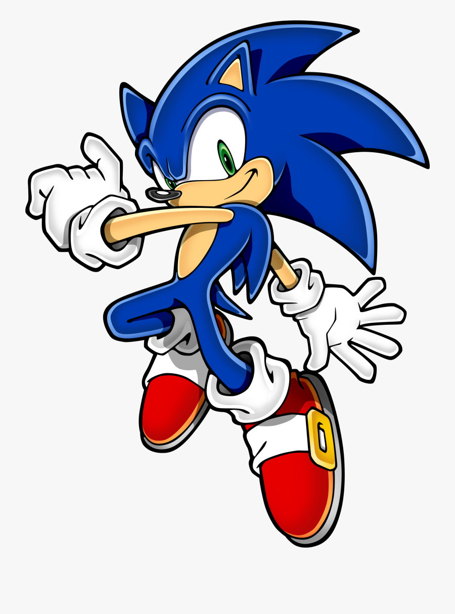 Sonic Hedgehog Jumping Transparent Stick Clip Art - Sonic The Hedgehog