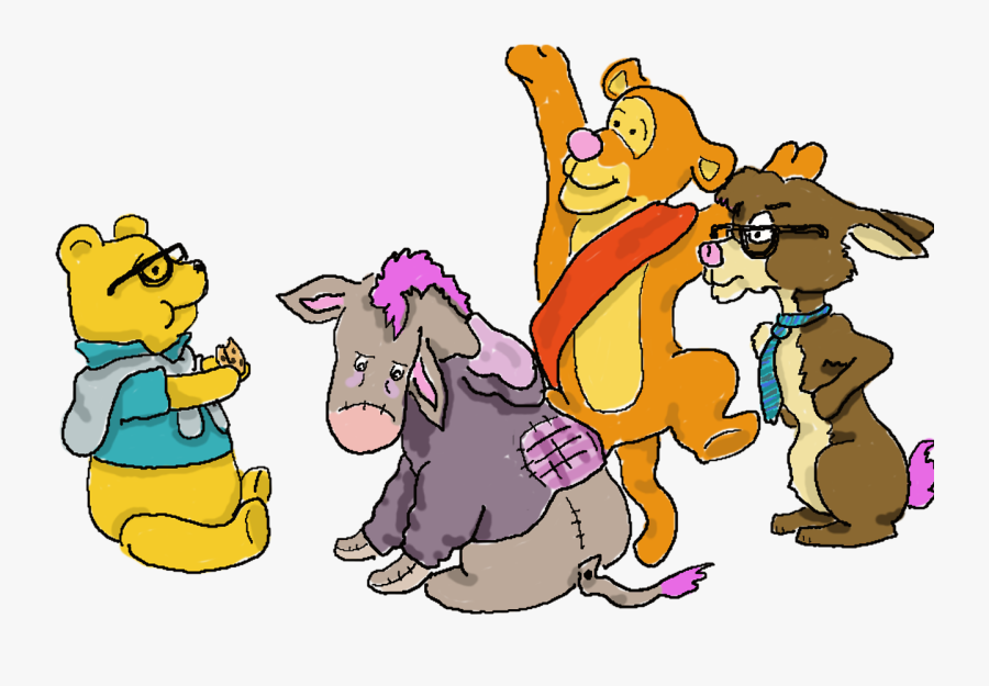 Transparent Eeyore Png - Winnie The Pooh Characters As Humans, Transparent Clipart