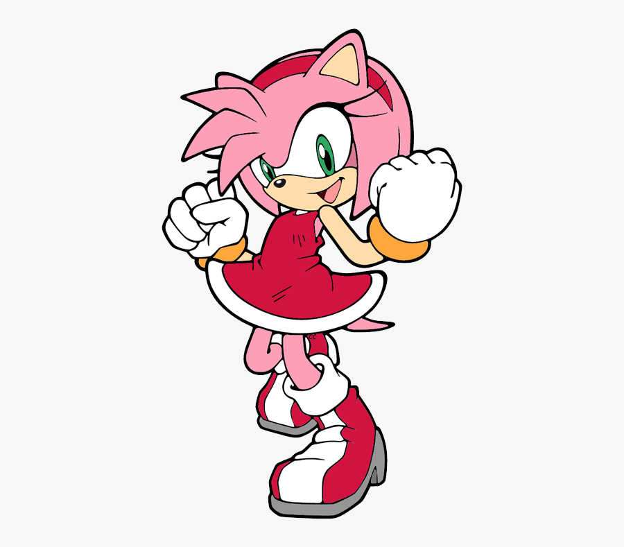 Sonic The Hedgehog Coloring Pages Amy Free Transparent Clipart Clipartkey