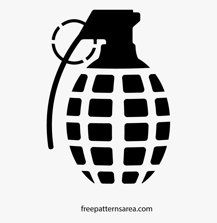 Clip Art Collection Of Free Vector - Grenade Vector Logo, Transparent Clipart