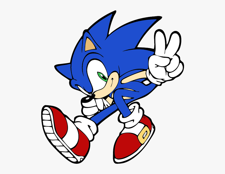Sonic The Hedgehog Clip Art Image - Sonic The Hedgehog Cartoon, Transparent Clipart