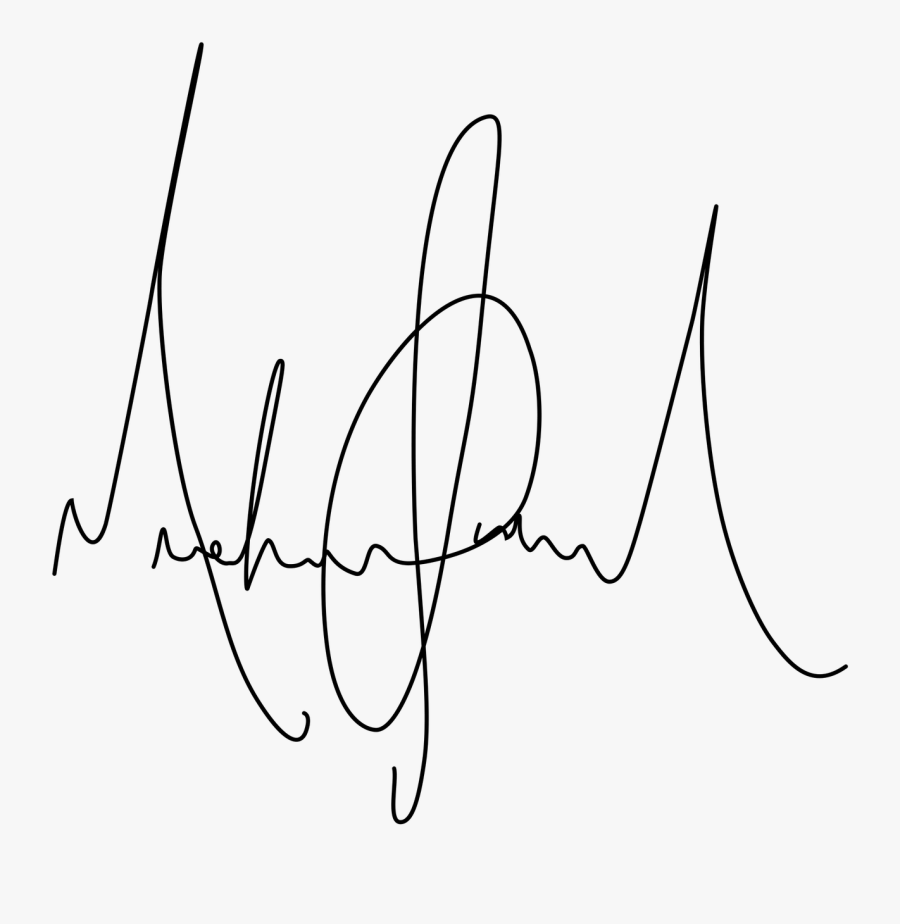 Michael Jackson Signature, Transparent Clipart