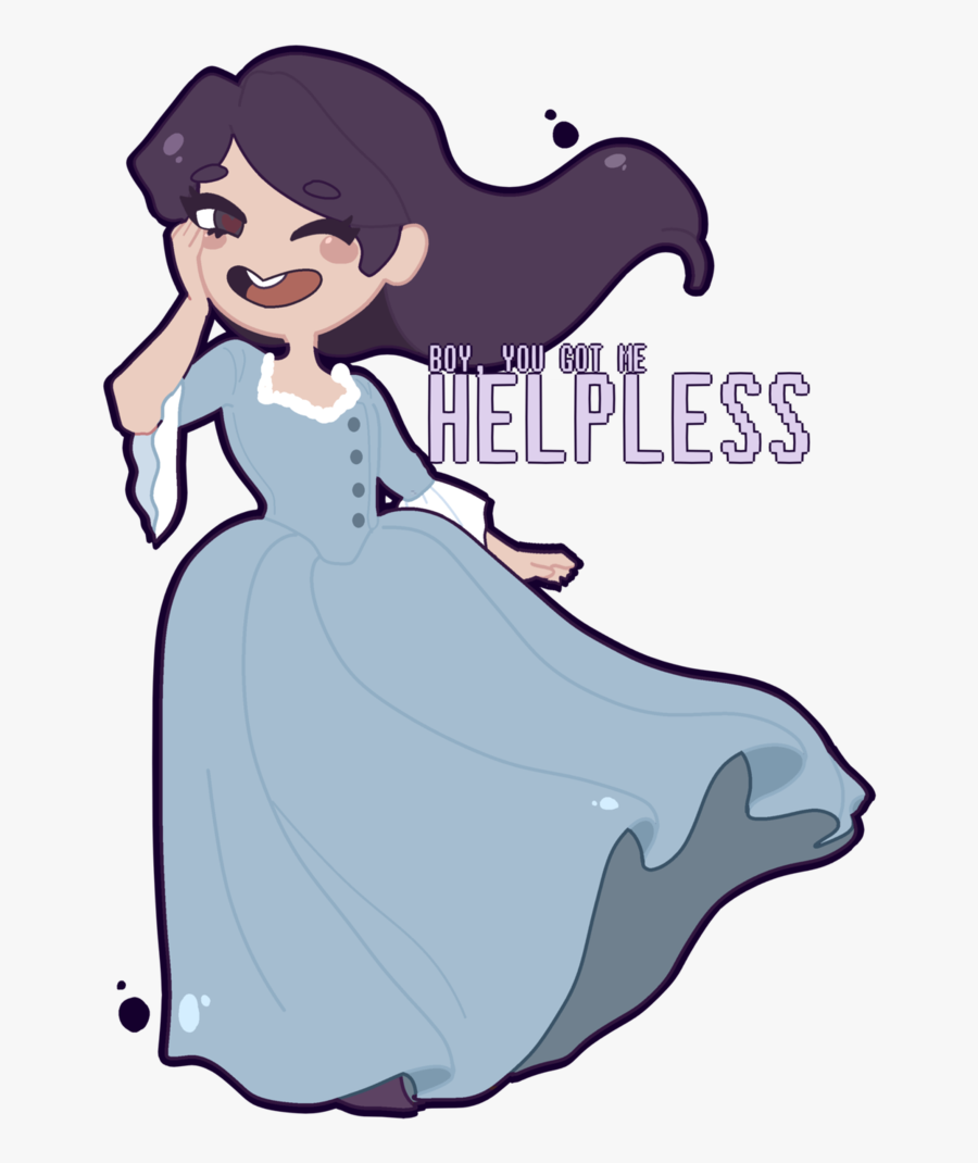 Boy, You Got Me Helpless By Hashiero Hamilton Stickers, - Helpless Eliza Hamilton Fanart, Transparent Clipart