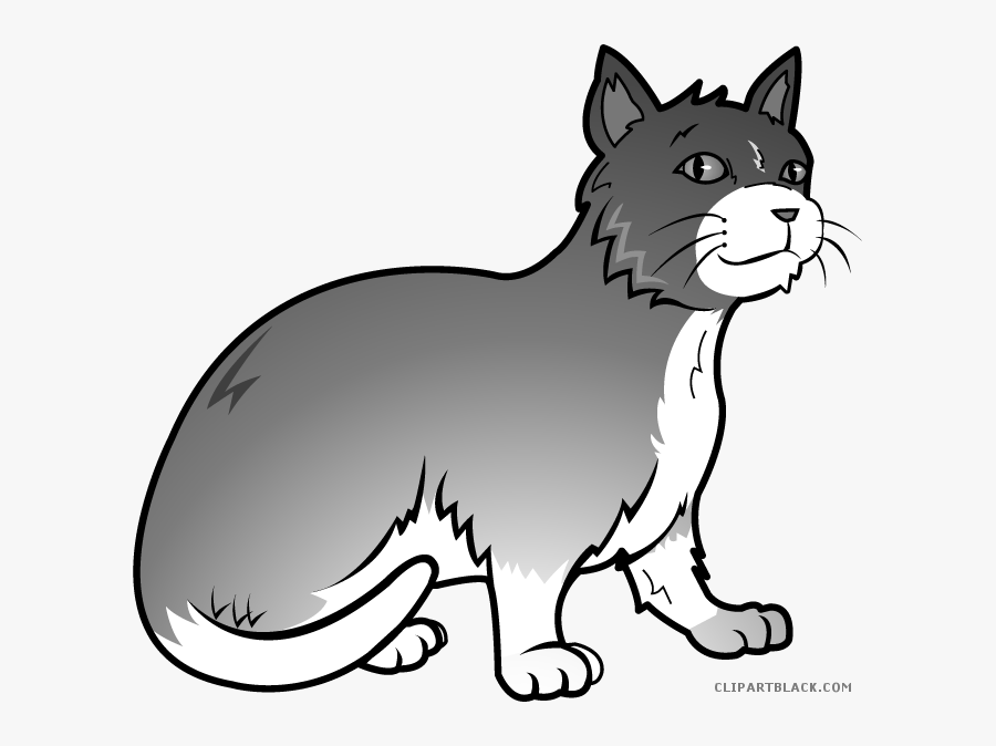 Clip Art Grey Clip Art - Cat Clipart Free, Transparent Clipart