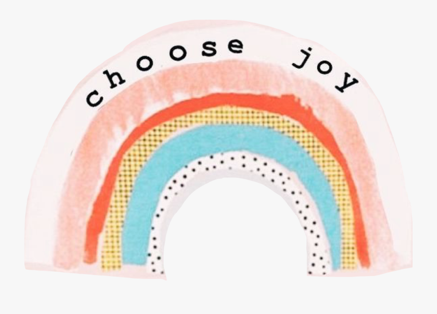 #rainbow #joy #vsco #cute #freetoedit - Choose Joy Sticker, Transparent Clipart