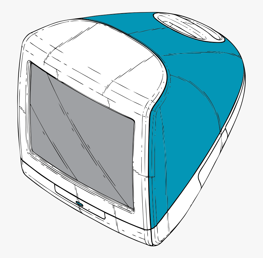 Clipart - Original Imac - Old Apple Computer Clipart, Transparent Clipart