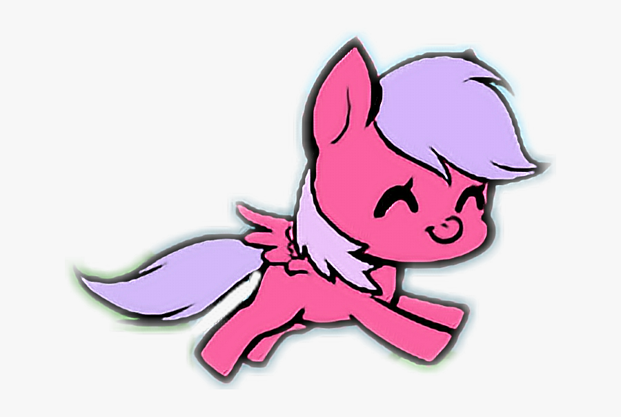 #pony #pegasus #kawaii #run #kawaiipony #cute #mlp - Kawaii Pegasus, Transparent Clipart