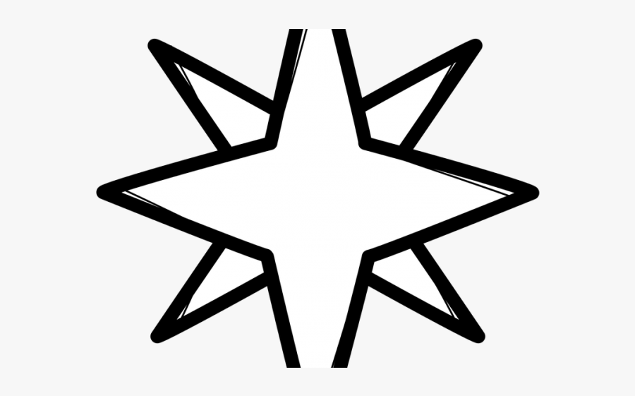 Star Of Bethlehem Clipart - North Star Icon Vector, Transparent Clipart