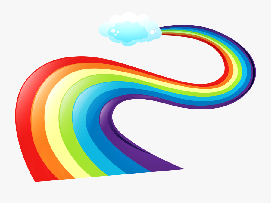 Transparent Rainbow Cliparts - Rainbow With Every Color, Transparent Clipart