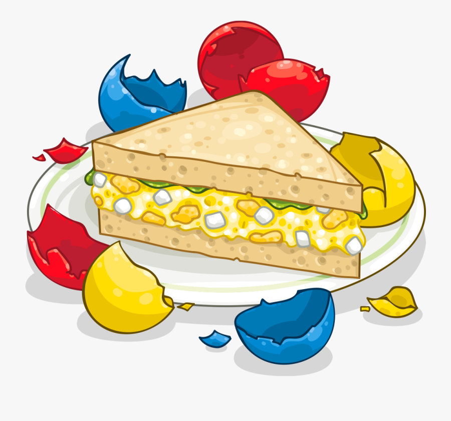 Item Detail Itembrowser - Egg Salad Sandwich Cartoon, Transparent Clipart