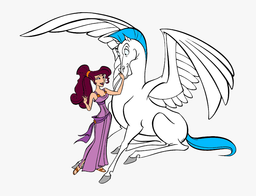 Transparent Hercules Png - Megara And Pegasus, Transparent Clipart