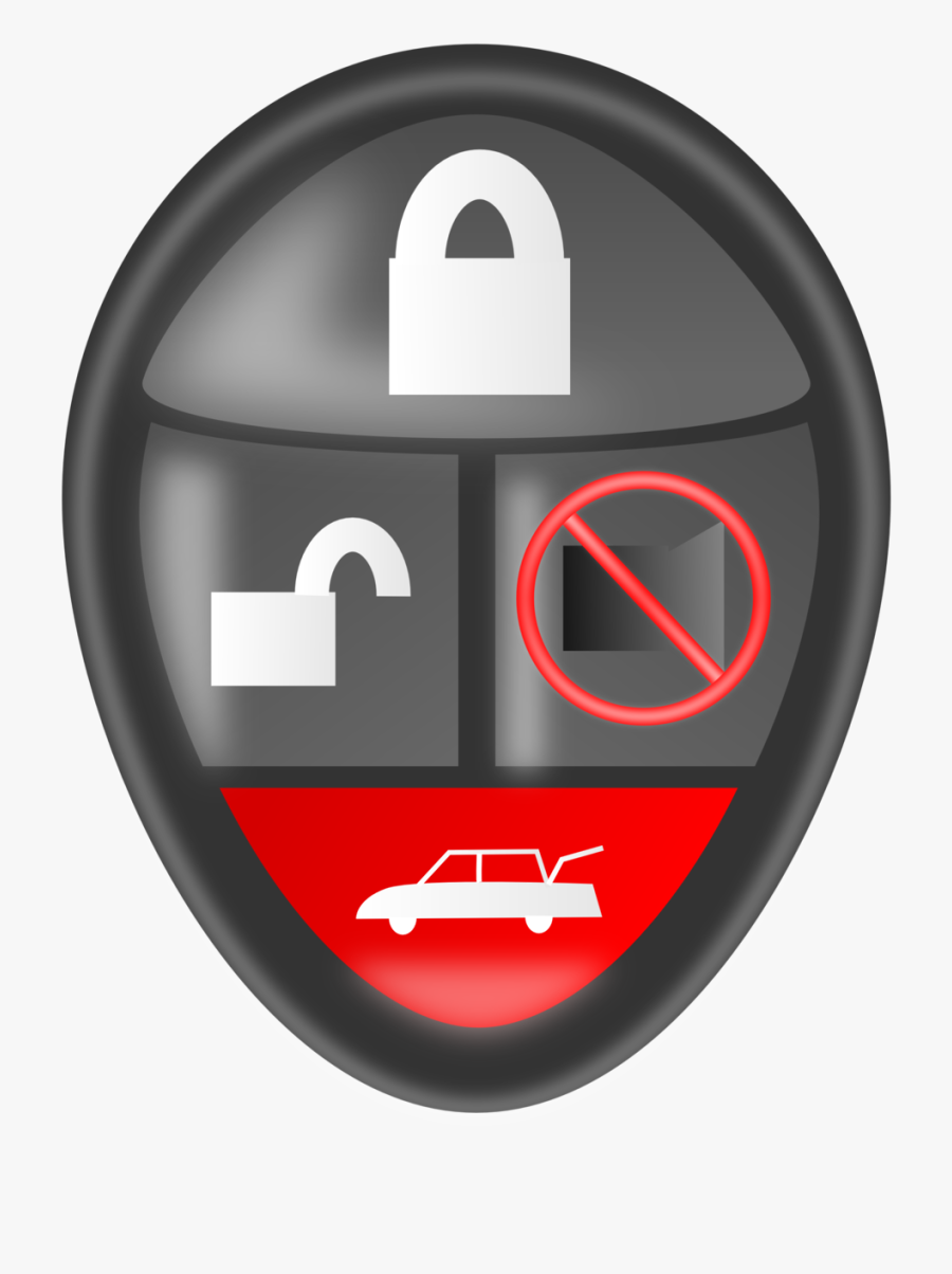 Remote Car Icon, Transparent Clipart