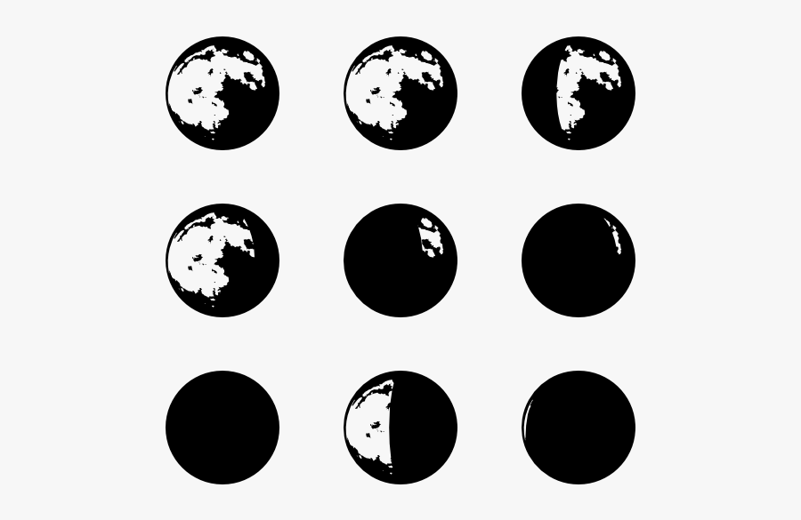 Clip Art Moon Phases Tattoo - Full Moon Svg Free, Transparent Clipart