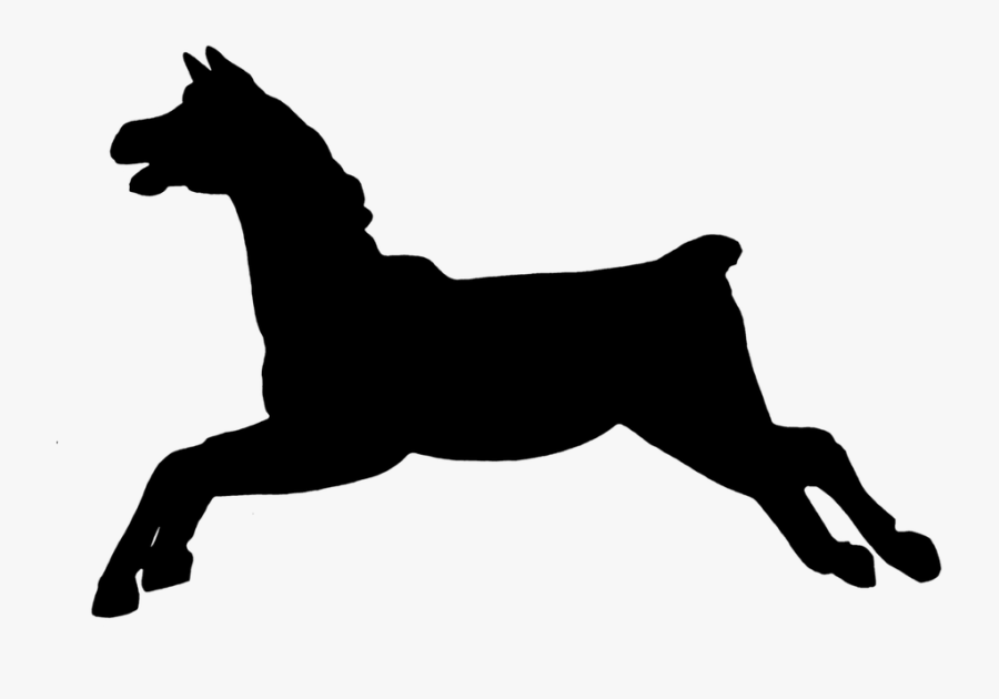 Carousel Horse Clipart Black And White, Transparent Clipart