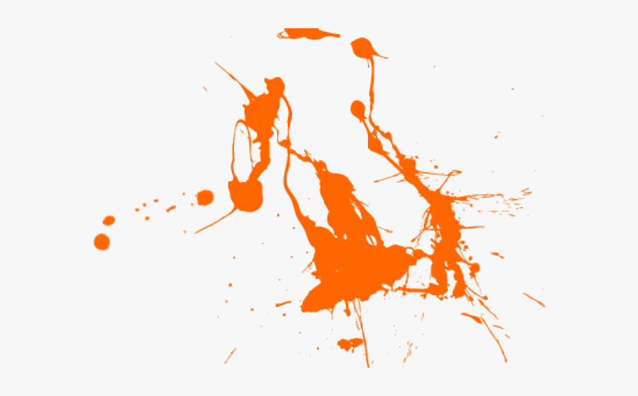 Color Effects Clipart Splash Effect - Orange Color Splash Transparent, Transparent Clipart