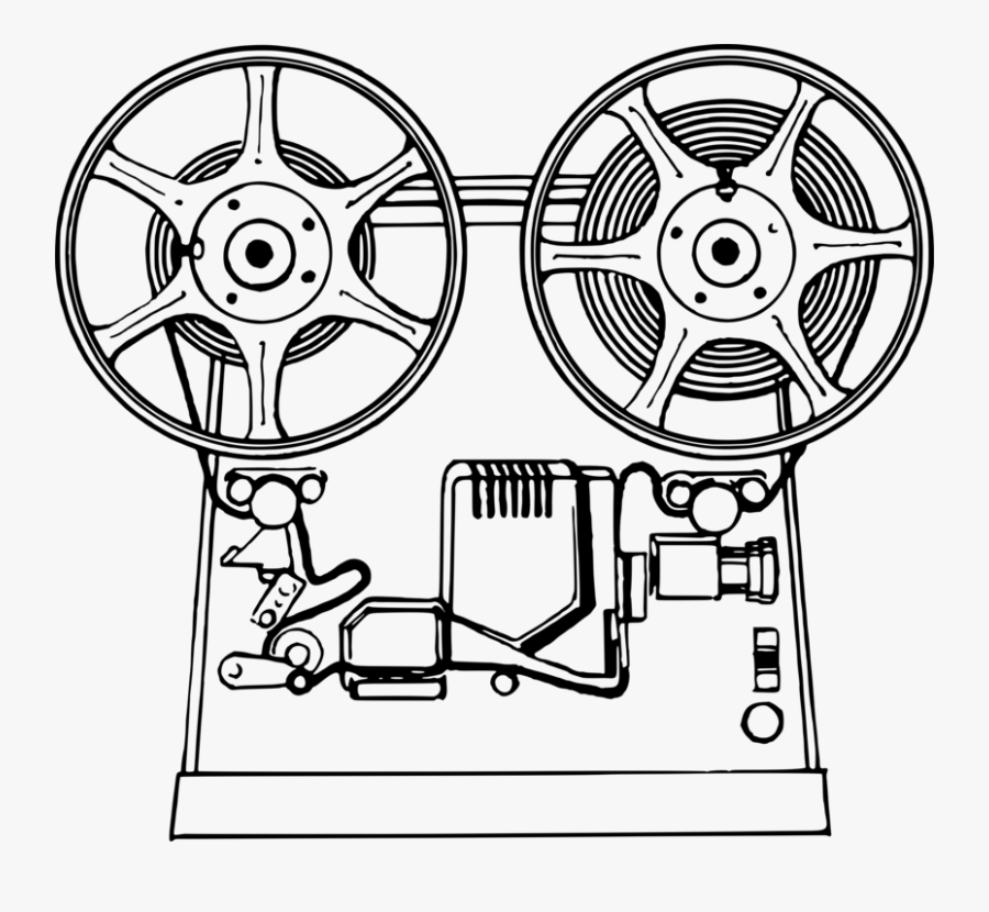 Movie Projector Multimedia Projectors Computer Icons - Film Projector Clipart, Transparent Clipart
