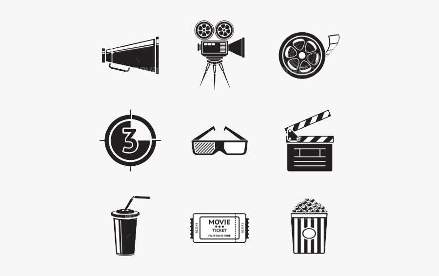 Film Projector Icon, Transparent Clipart