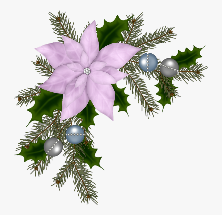 Christmas Border Png Corner, Transparent Clipart