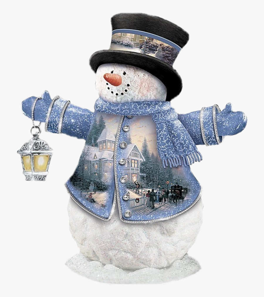Transparent Snowman Scene Clipart - Christmas Day, Transparent Clipart
