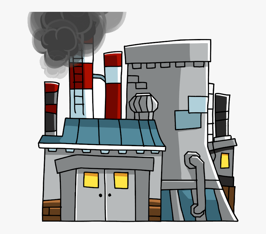 Transparent Nuclear Power Plant Clipart - Power Plant Scribblenauts, Transparent Clipart