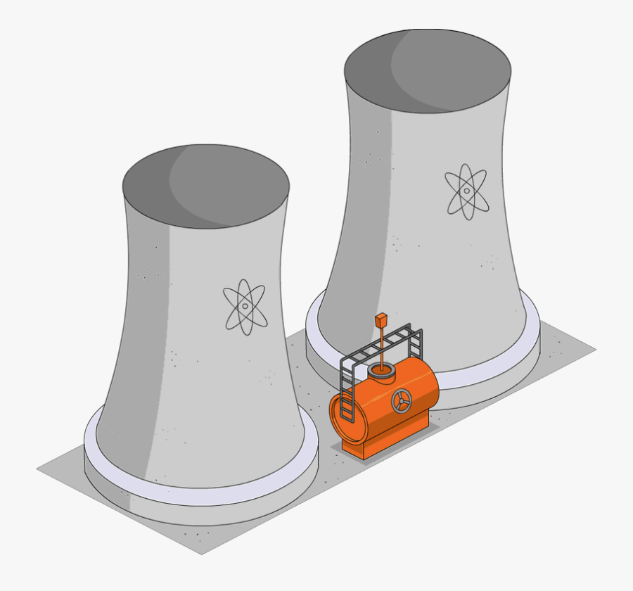 Transparent Nuclear Power Plant Clipart - Coal Power Plant Diorama, Transparent Clipart