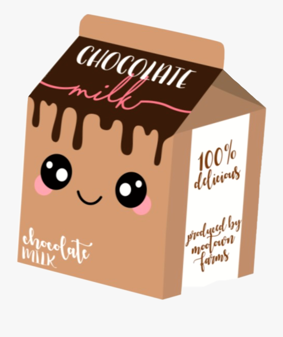 Carton Cute Chocolate Milk, Transparent Clipart