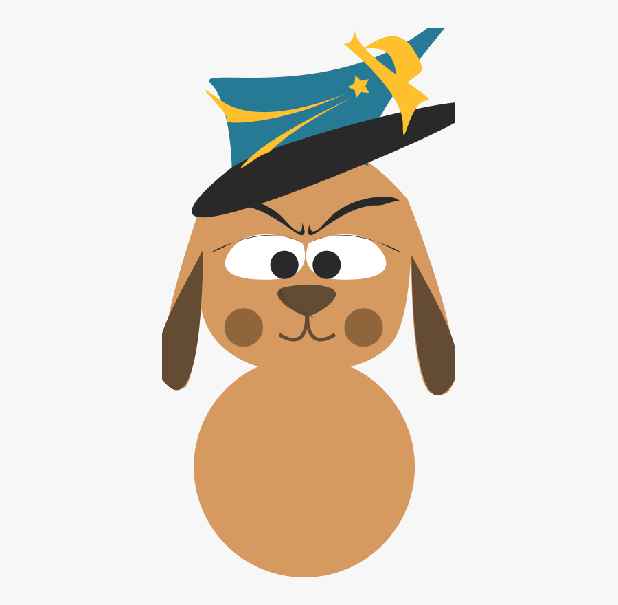 Cute Dog Avatar - Cute Animal Scholar Png, Transparent Clipart