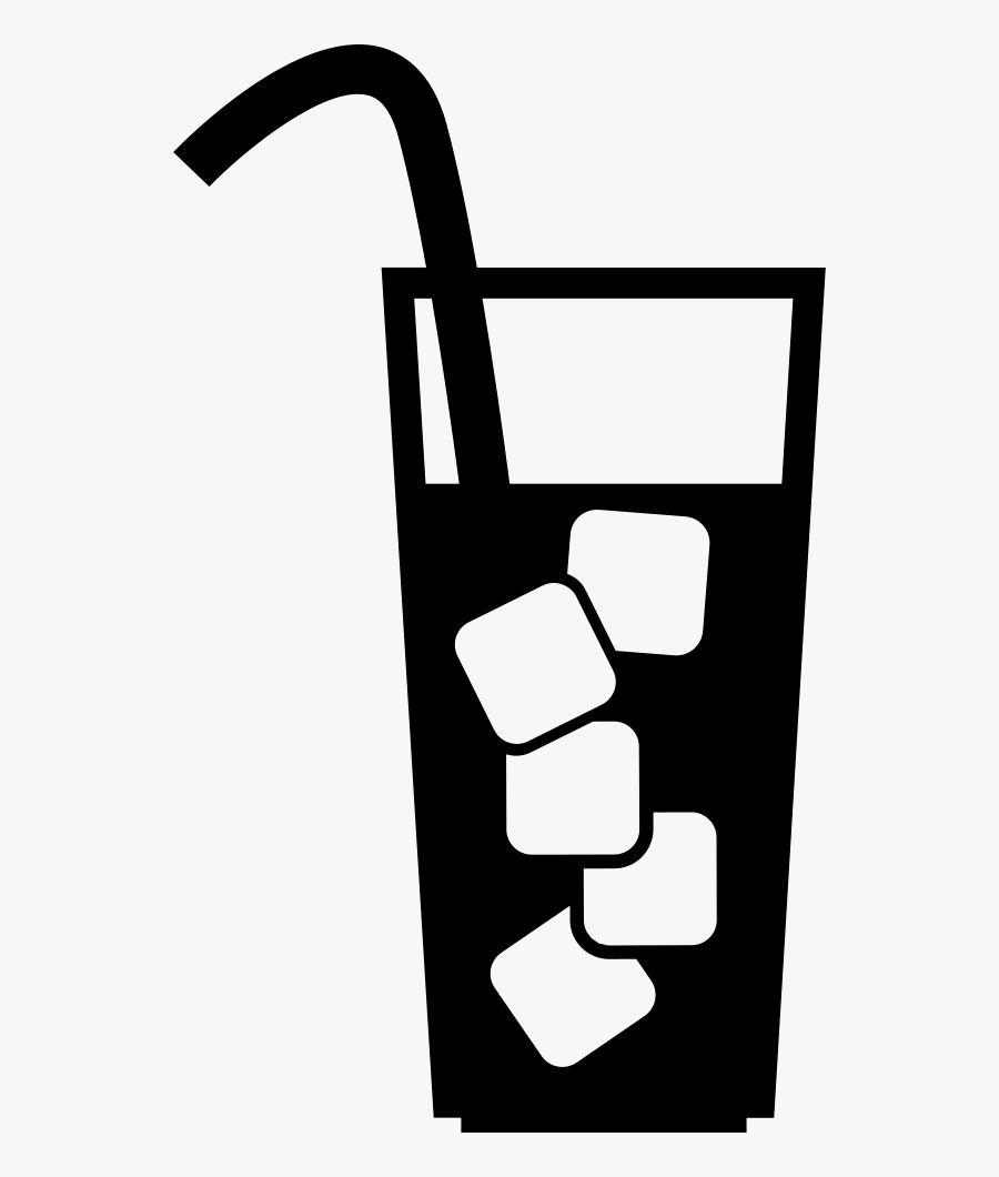 Fizzy Drinks Long Island Iced Tea Silhouette - Iced Drink Icon Png, Transparent Clipart