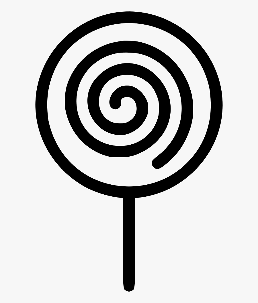 Black And White Lollipop Png, Transparent Clipart