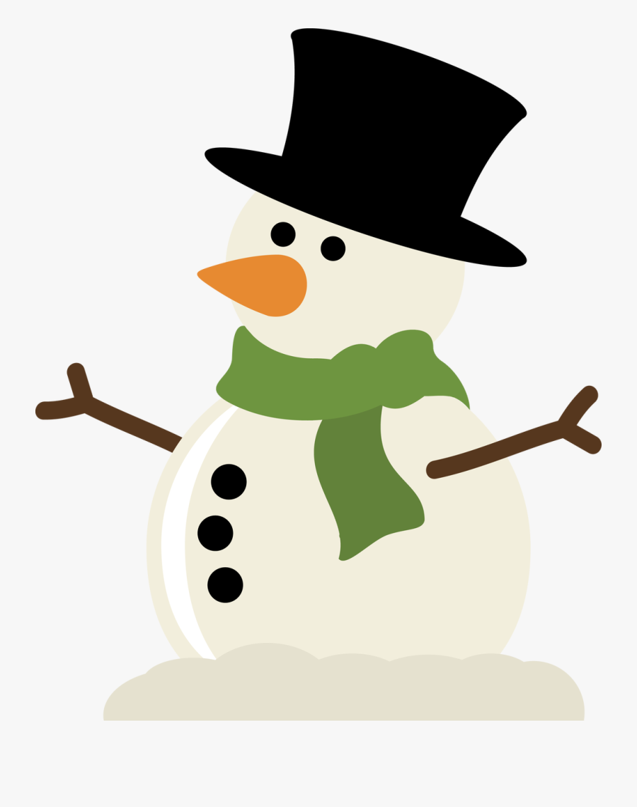 Snowman Clipart Svg - Cute Snowman Clip Art, Transparent Clipart