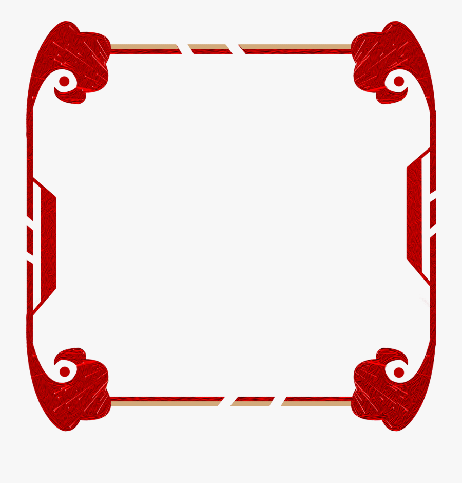 Border Red Simple Concise Png And Psd Clipart , Png, Transparent Clipart