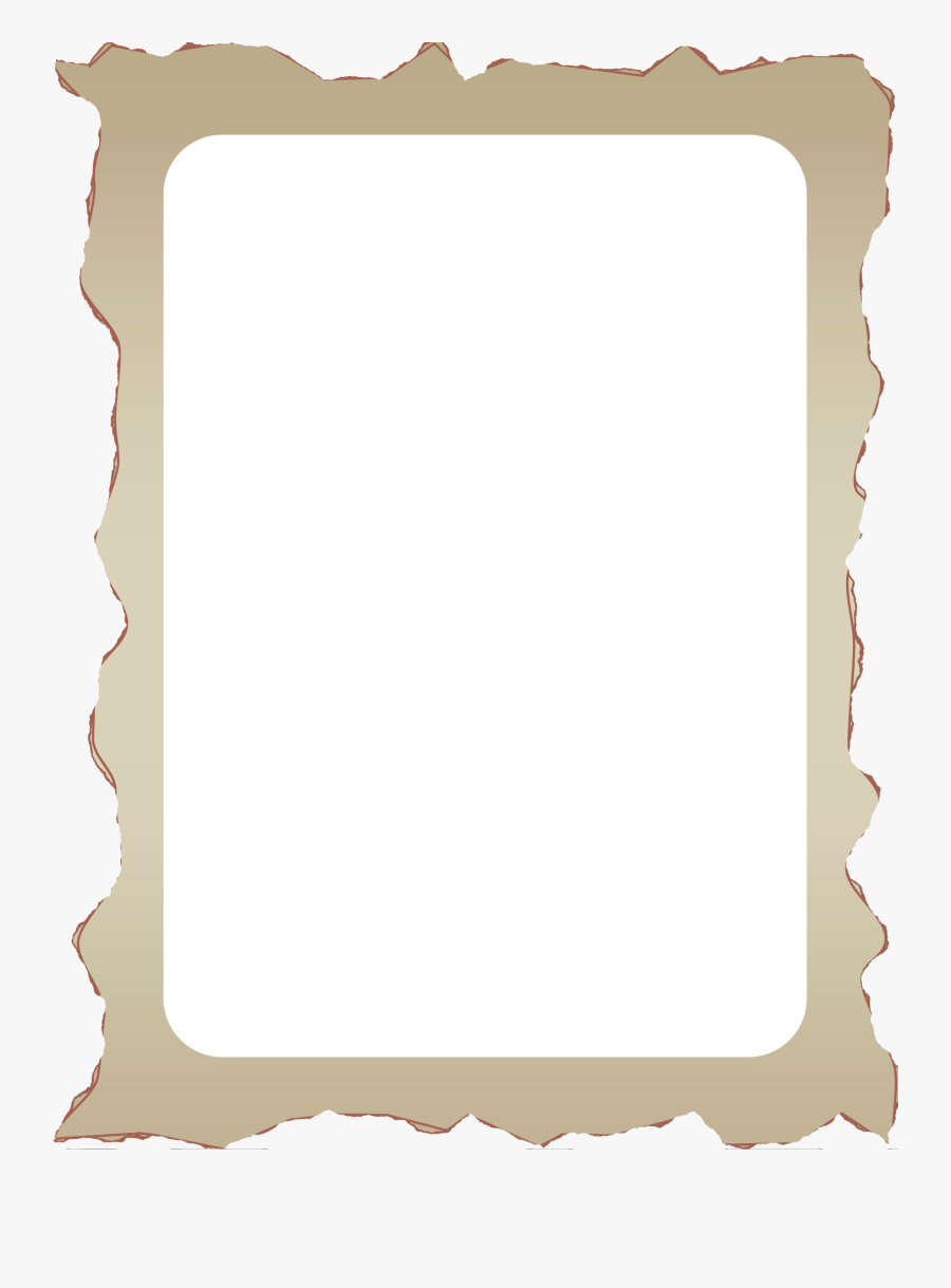 Old Paper Transparent Border Clipart - Picture Frame, Transparent Clipart